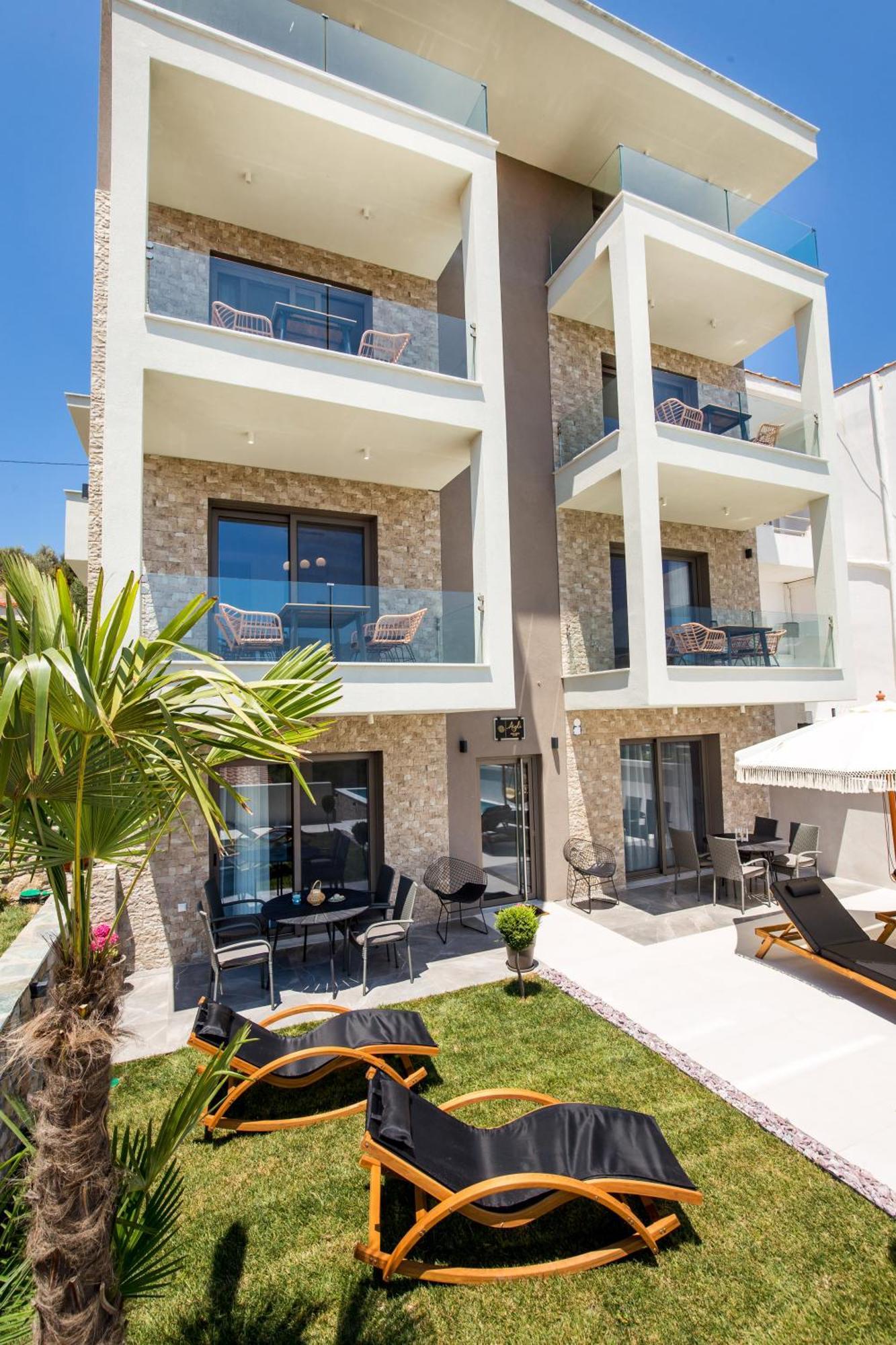 Aigli Skala Maries Deluxe Apartment Skála Marión Exterior foto