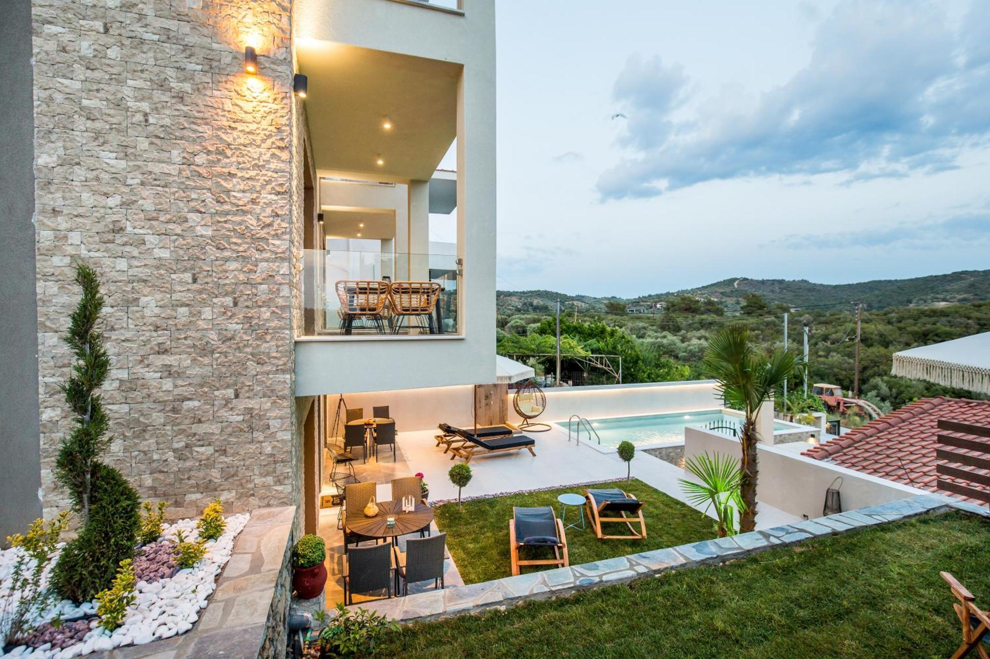 Aigli Skala Maries Deluxe Apartment Skála Marión Exterior foto